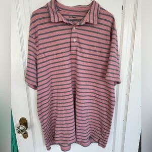 🔵 4 for $30 L.L.Bean short sleeve polo shirt.